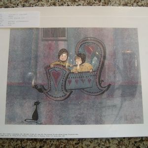 Vintage P. Buckley Moss 1992 Sister's Lullaby